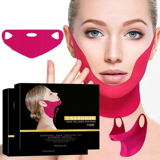 V Shape Mask Face Firming Mask Chin Facial Lifting Skin Shaper Line Beauty Slimming Mask Wrinkle Mask Tool Massage V Care D4M6 on Productcaster.