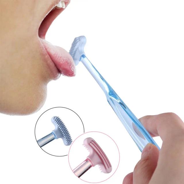 Soft Silicone Tongue Scraper Double sided Tongue Cleaner Brush Oral Clean Hygiene Cleaning Bad Breath Dental Health Care Tool on Productcaster.