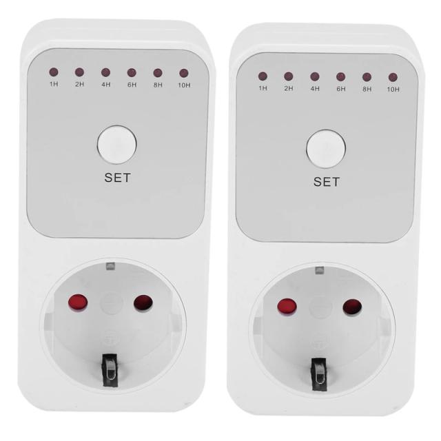 2X Countdown Timer Switch Intelligent Control Plug-In Socket Automatically Closes The Socket EU Plug on Productcaster.