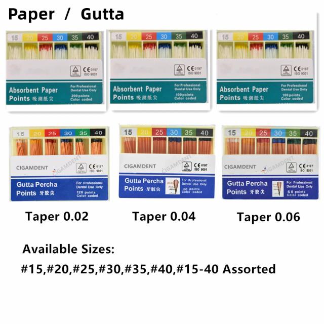 1 Box Dental Gutta Percha Paper Point Root Canal Endodontics Cotton Dentistry Gutta Percha Bars With 02/04/06 Sizes on Productcaster.