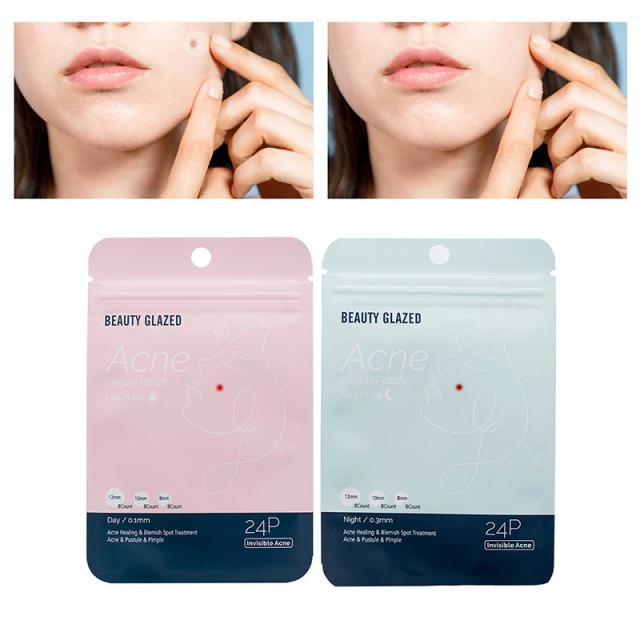 24PCS Acne Pimple Patch Stickers Waterproof Acne Treatment Pimple Remover Tool Blemish Spot Facial Mask Skin Care Gift Beauty on Productcaster.