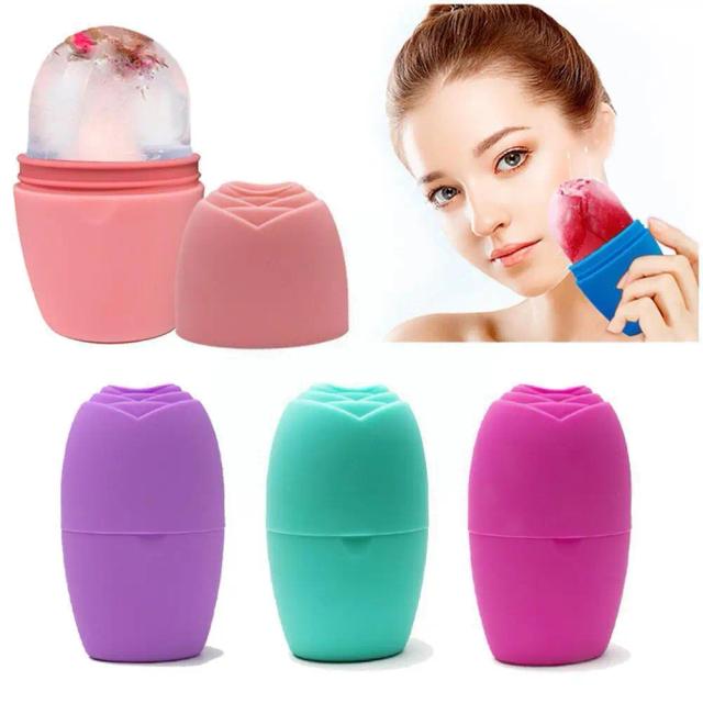 Silicone Ice Cube Massager Face Ice Roller Mold Reusable Face Skin Care Lifting Beauty Contouring Acne Care Tool Reduce Fac Y1U6 on Productcaster.