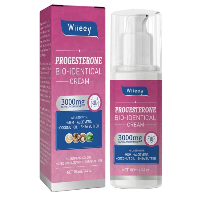 Identical Progesterone Cream Balancing Formula for Hormonal Imbalance Relieve PMS, Menopause, PCOS Symptoms on Productcaster.