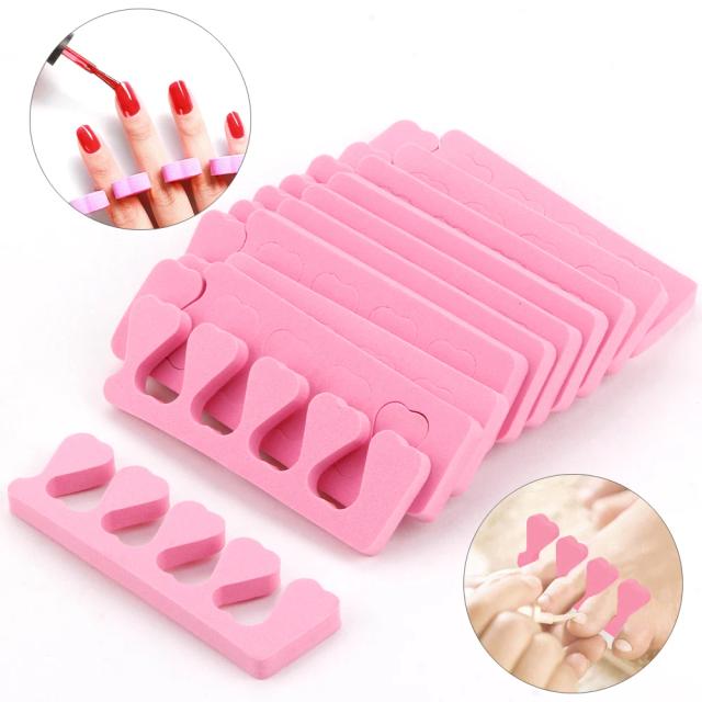 10/20/50Pcs Toe Separator Foot Fingers Separators Spacer Pedicure Toes Spreaders Divider Soft Sponge Manicure Nails Art Tools on Productcaster.