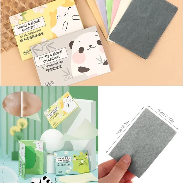 100/300Pcs Face Oil Blotting Paper Protable Matting Face Wipes Facial Cleanser Oil Control Oil-absorbing Face Cleaning Tools on Productcaster.