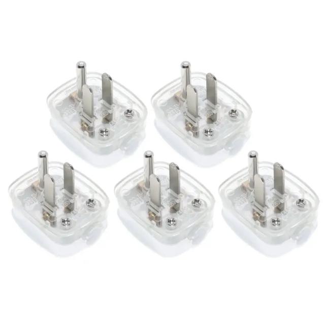 5 Pack - US, Canada 3 Pin DIY Rewireable Power Plug AC100~250V 10A on Productcaster.