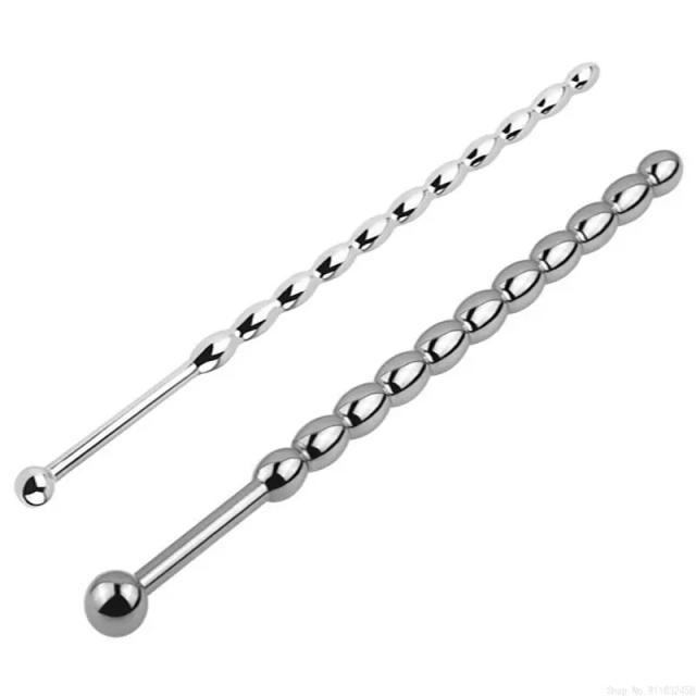 Male Stainless Steel Urethral Plug Urethral Dil Sounding Penis Plug Urethra Stimulate Dilator Masturbation Rod Sex Toys For Men on Productcaster.