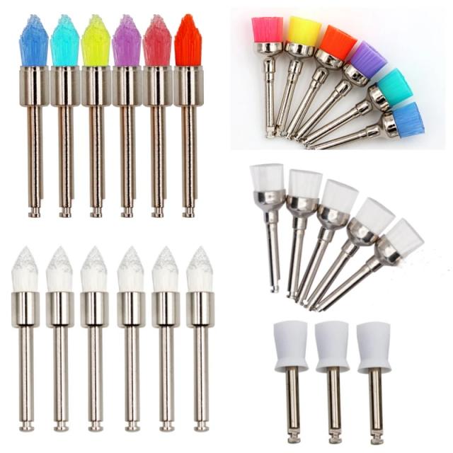 50pcs Dental Nylon Polishing Brushes Disposable Prophy Brush Polishing Polisher Teeth Whitening Dentistry Material on Productcaster.