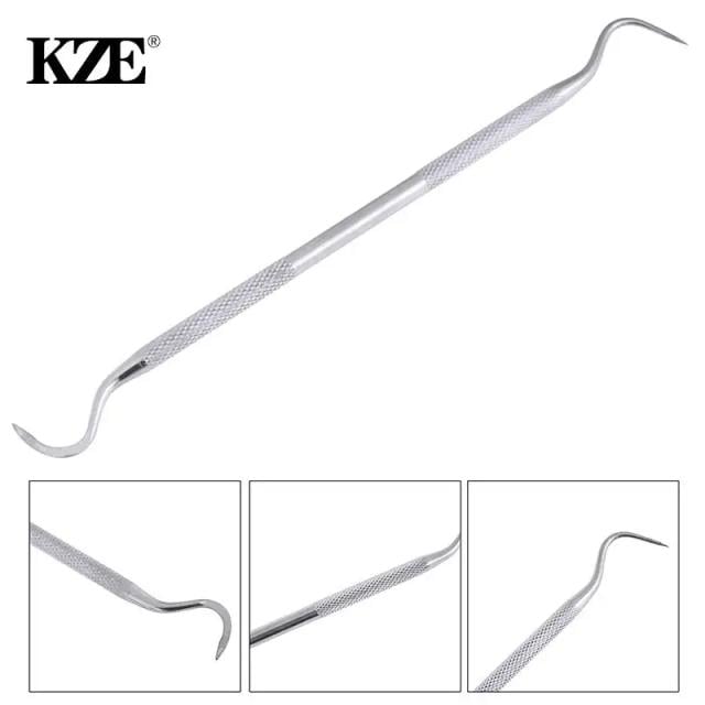 1PCS Stainless Steel Double Ends Dentist Teeth Clean Hygiene Explorer Probe hook Pick Dental Tool Products on Productcaster.