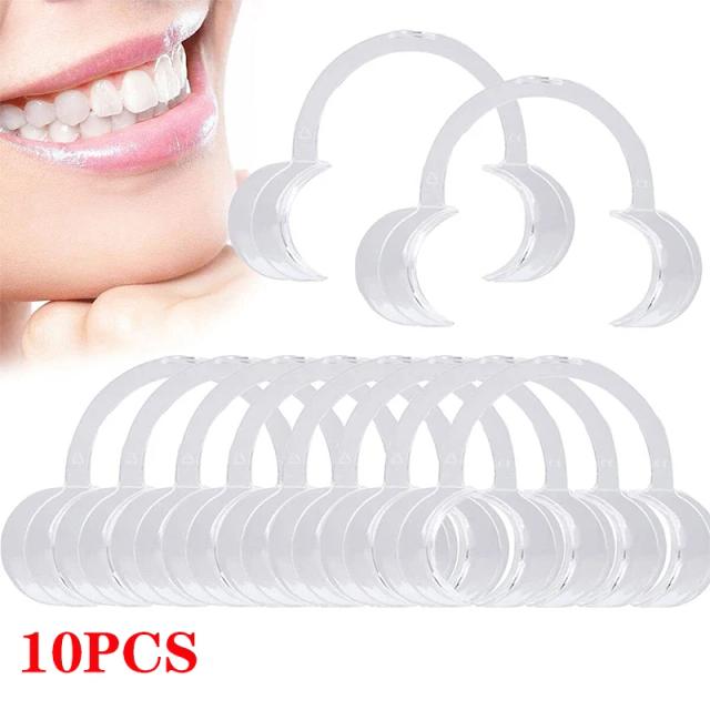 10Pcs Dental Cheek Retractor C Shape Teeth Whitening Intraoral Cheek Lip Opener Orthodontic Teeth Mouth Opener on Productcaster.