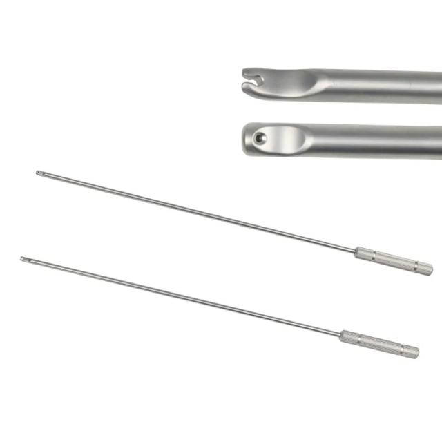 Laparoscopic Knot Pusher Laparoscopic Instruments Open Close Head Stainless Steel on Productcaster.