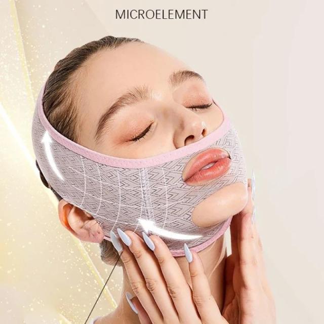 3D Reusable Breathable Beauty Women Anti Wrinkle Slimming Bandage V Shaper Full Face Lift Sleeping Mask on Productcaster.