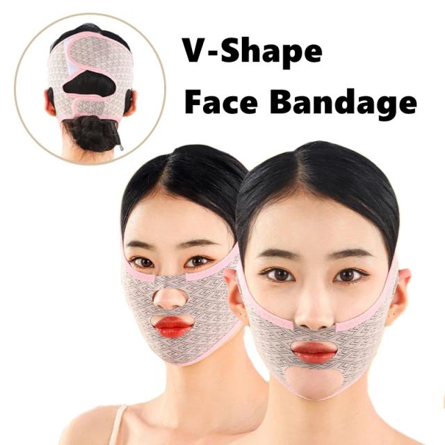 V Face Bandage Shaper Facial Slimming Relaxation Lift Up Belt Shape Lift Reduce Double Chin Face Thining Band Massage Slimmer on Productcaster.