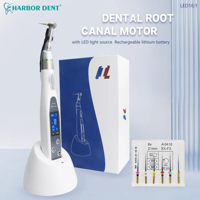 EndoMotor 16:1 Dental Reduction Equipment Wireless Endo With LED Light Imported Motor Root Canal Instrument Dentist Tips on Productcaster.