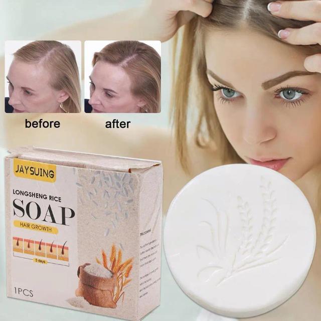 Anti Dandruff Rice Water Shampoo Soap For Men & Women 108g Scalp Moisturize Conditioner Repair Dry Damage Soap H5H6 on Productcaster.