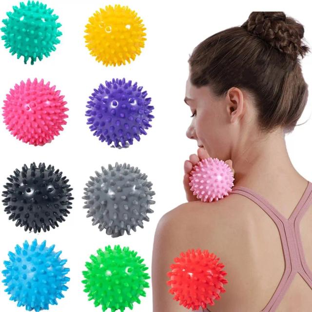 Colorful PVC Spiky Massage Ball for Body Deep Tissue Back Massage Foot Massager Pain Stress Relief Muscle Soreness Relief on Productcaster.