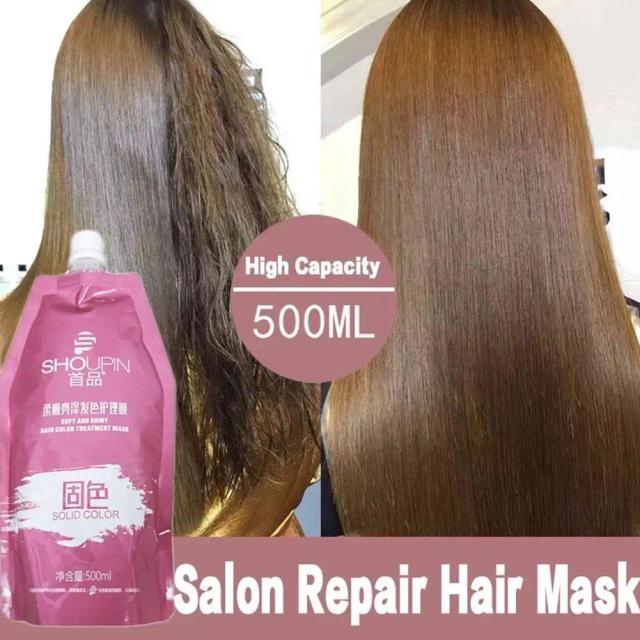 500ml Hair Mask Repair Damage Hair Shampoo Keratin No Repairing Cream Hair&Scalp Hair Treatment Disposable Spa Steaming R2L1 on Productcaster.