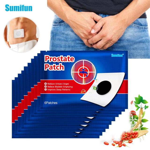 6/18/30/60pcs Sumifun Man Prostatic Patch Treatment Prostatitis Herbal Sticker Men Prostate Medical Plaster Strengthen Kidney on Productcaster.