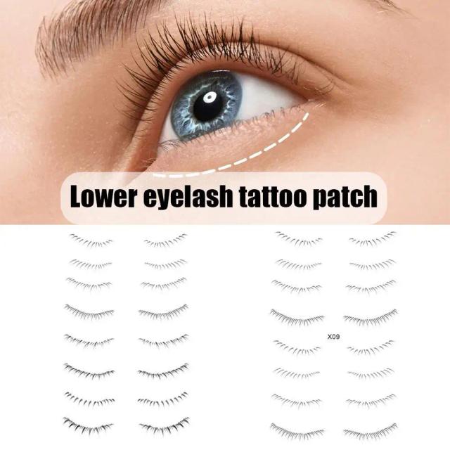 Lower Eyelash Tattoo Patch Lazy Makeup Tool Disposable Eyelashes Tattoo Sticker Waterproof Lasting Non-reflective Eyes Cosmetics on Productcaster.