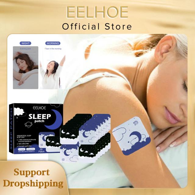 EELHOE Sleep Aid Patch Natural Herbal Relieve Fatigue Stress Anxiety Improve Insomnia Promote Sleeping Relax Artifact Stickers on Productcaster.