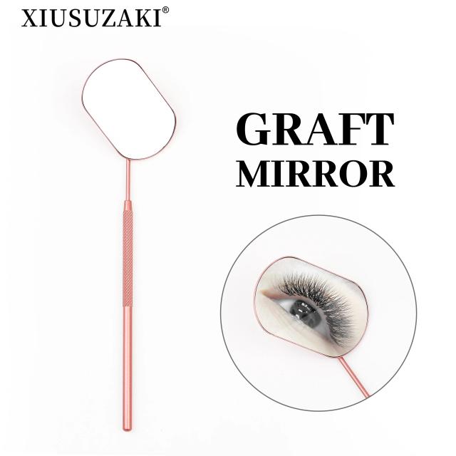 XIUSUZAKI Stainless Steel Checking Mirror For Eyelash Extension Professional Makeup Tool Dental Mirrors Mouth Make Up Tools on Productcaster.