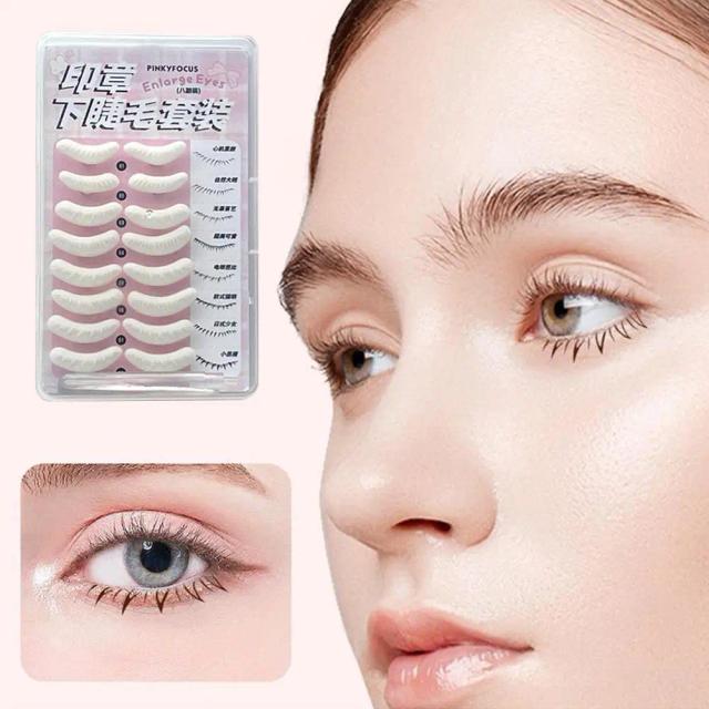 Eyelash Seal DIY Lower Lash Extension Stamps Silicone Makeup Tool For Beginner Convenient Natural Simulation Mascara Sticker on Productcaster.