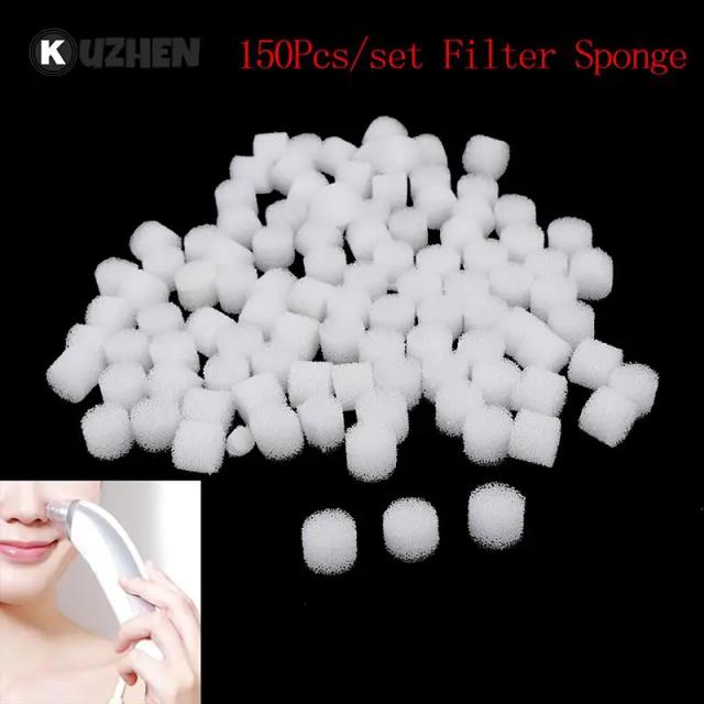 150Pcs Replacement Filter Sponge For Pore Cleaner Vacuum Blackhead Remover Microdermabrasion Device Accessories Comedo Suction on Productcaster.