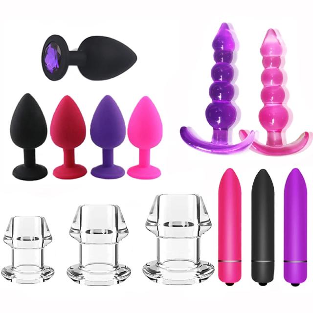 Silicone Butt Plug Anal Plug Unisex Sexshop Adult Goods Anal Sex Toys For Women Men Anal Trainer For Couples Masturbating on Productcaster.