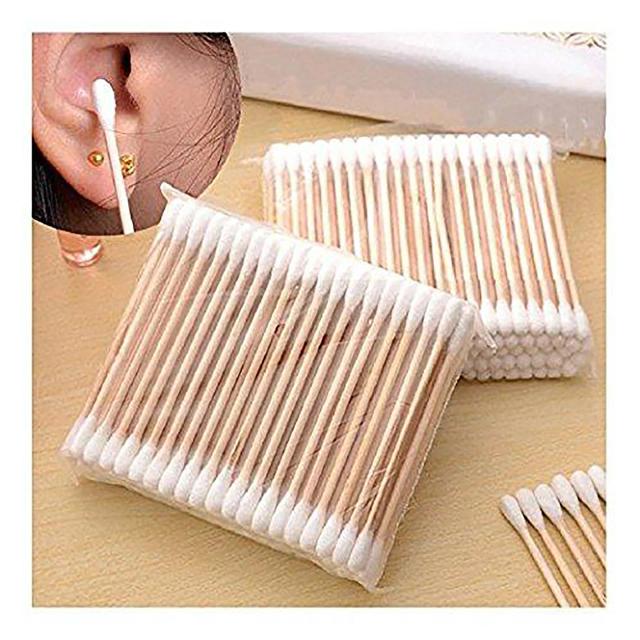 1200pcs Organic Cotton Swabs Eyelash Extension Glues Removing Noses Ears Cleaning Tools Disposable Make Up Double Head Micro on Productcaster.