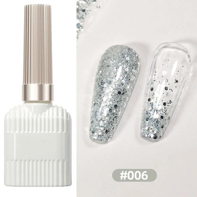 15ml Nails Polish With Sequins Multipurpose Nail Art Design Glue For Women Girls on Productcaster.