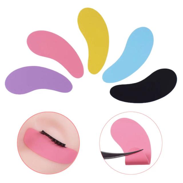 GUGCGV NEW Reusable 1Pair Eye Pads Silicone Stripe Lash Lift Eyelash Extension Hydrogel Patches Under Eye Gel Patch Makeup Tools on Productcaster.