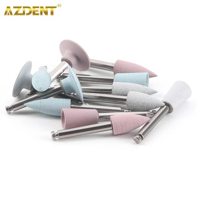 AZDENT Dental Silicone Polisher 10pcs/pack for Contra Angle Handpiece Porcelain Polishing Composite Teeth Polish Dentistry Tool on Productcaster.