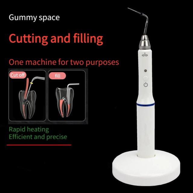 Dental Cordless Wireless Gutta Percha Tooth Tip Hot Melt Pen Cutter Closed System Internal Heating Pen Band 2Tips Dental Tool on Productcaster.