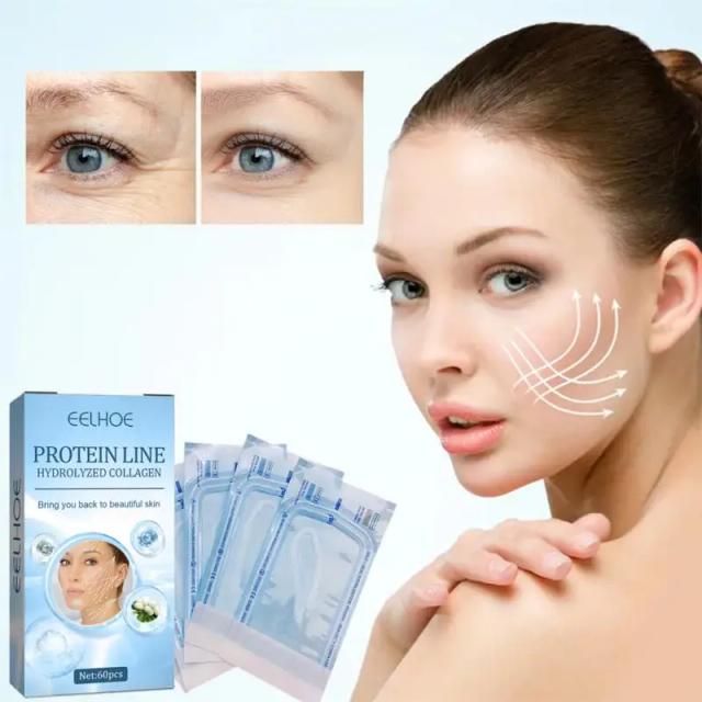 60-No Needle Anti Aging Collagen Facial Thread Lifting Face Line Protein Skin Absorbed Lines Wrinkle Remove Care on Productcaster.