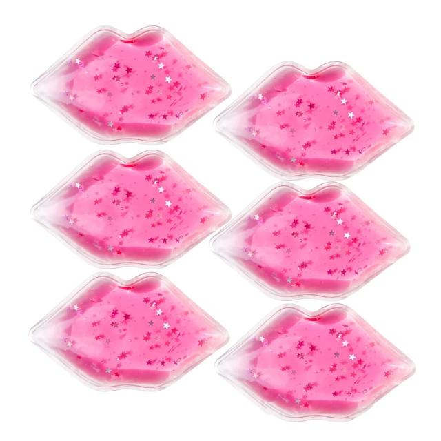 6 Packs Lip Gel Ice Packs Flexible Reusable Cooling Pad Cold Compress for Cosmetic Injuries Pain Relief Cold Use for Lip Surgery on Productcaster.