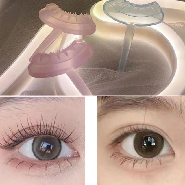 New Eyelash Seal DIY Lower Lash Extension Stamps Silicone Makeup Tool for Beginner Convenient Natural Simulation Mascara Sticker on Productcaster.