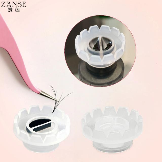 50/100 Pcs False Eyelash Extensions Glue Cup Disposable Volume Fan Glue Holder Wreath Cup Extensions Fast Flowering Makeup Tools on Productcaster.