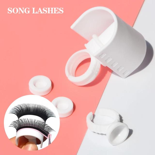 U-Band Lashes Holder Makeup Tools White Color High Quality Separate Lashes Easy To Create Fans on Productcaster.