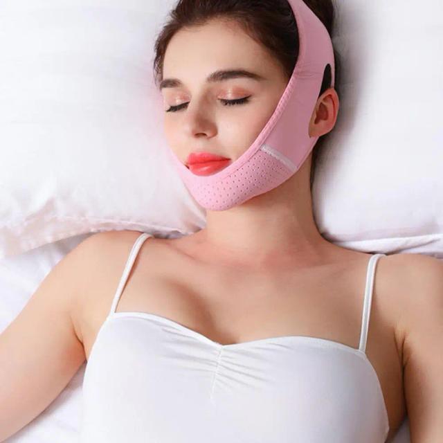 Sleep Mask Reusable V-Line Lift Facial Slimming With Masseter Double Chin Reducer - Chin Lift Facial Lift With V Face Shaping on Productcaster.