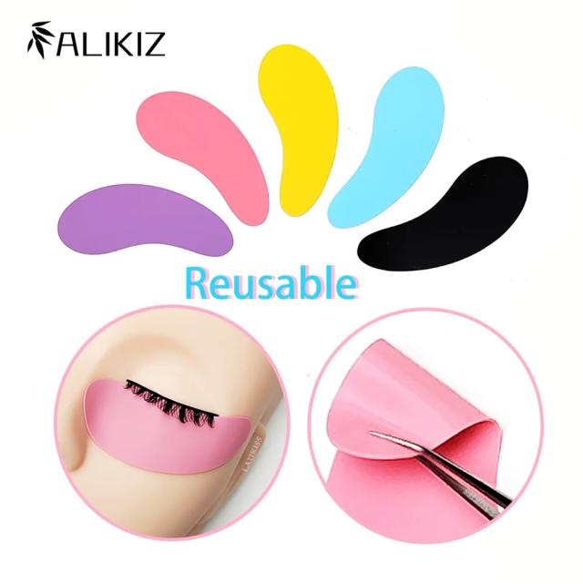 New Reusable 1Pair Eye Pads Silicone Stripe Lash Lift Eyelash Extension Hydrogel Patches Under Eye Gel Patch Makeup Tools on Productcaster.