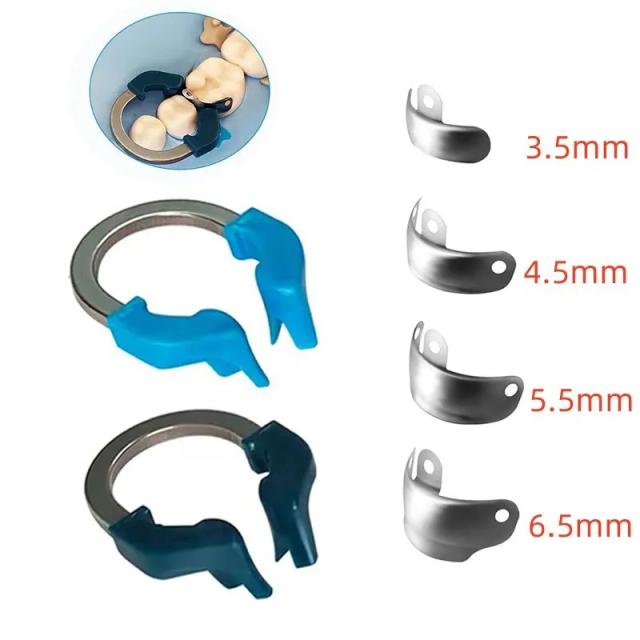 Dental Matrix Bands Sectional Contoured Matrix System Metal Matrices Matrix Clamp Nickel Titanium Clamping Ring Dentist Tools on Productcaster.