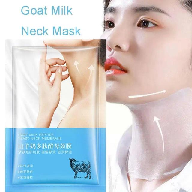 Goat Milk Peptide Neck Mask Firming Anti-Wrinkle Whitening Circulation Anti-aging Beauty Blood Neck Moisturizing Stimulates V3V1 on Productcaster.