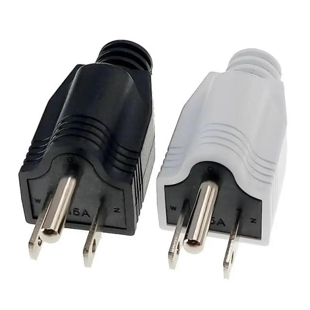 US Power Plug Canada Thailand 3 Pin DIY Rewireable Connector AC125V 15A on Productcaster.