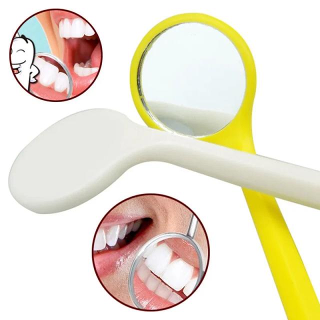 4Pcs Disposable Colorful Plastic Dental Mirror Dental Tooth Mirror Odontologicos Dentist Tools Dropshipping Cute Cheap Produtos on Productcaster.