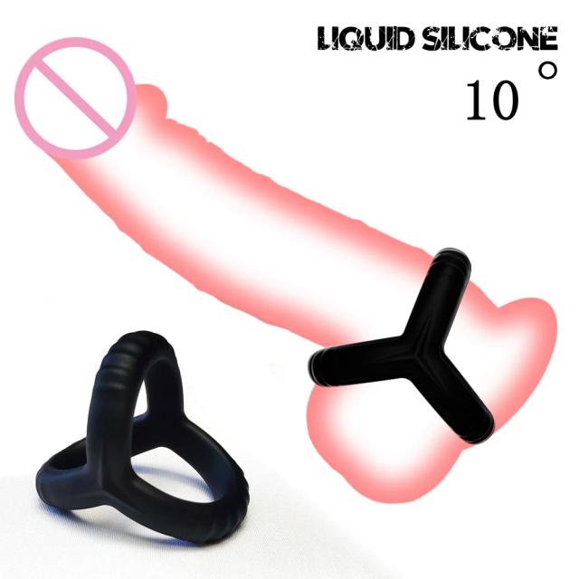 Penis Ring Reusable Silicone Semen Cock Ring Penis Enlargement Delayed Ejaculation Sex Toys For Men on Productcaster.