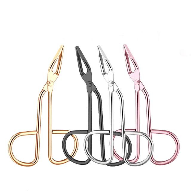 Stainless Steel Elbow Eyebrow Pliers Clip Scissors Tweezers Straight Pointed Professional Eyebrow Pliers Clip Makeup Beauty Tool on Productcaster.