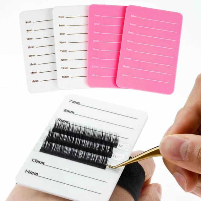 Acrylic Fake Eyelash Tray Strip Stand Individual Eyelash Extensions Hand Plate Eye Lash Grafting Stand Palette Makeup Tool on Productcaster.