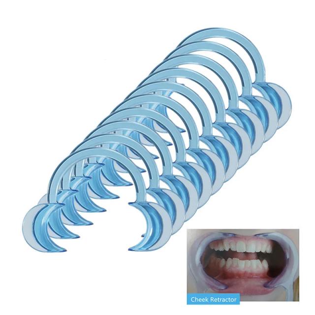 20/10Pcs C Shape Dental Mouth Opener Cheek Retractor Dental Orthodontic Tool Intraoral Spreader Lip Opener Teeth Whitening Tools on Productcaster.