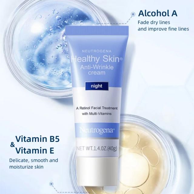 Neutrogena Retinol Night Cream Alcohol A Anti-aging Anti-wrinkle Sleeping Facial Cream Moisturizing Firming Smoothing Skin 40g on Productcaster.