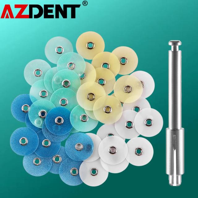 (Cant Be Autoclaved ) Azdent Dental Polishing Discs Gross Reduction Contouring Mandrel Dental Consumables Stripes on Productcaster.